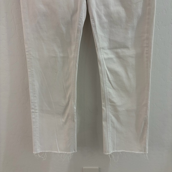 Kut From The Kloth Kelsey Fab Ab Ankle Flare High Rise Raw Hem Jeans Size 0 - Picture 6 of 10